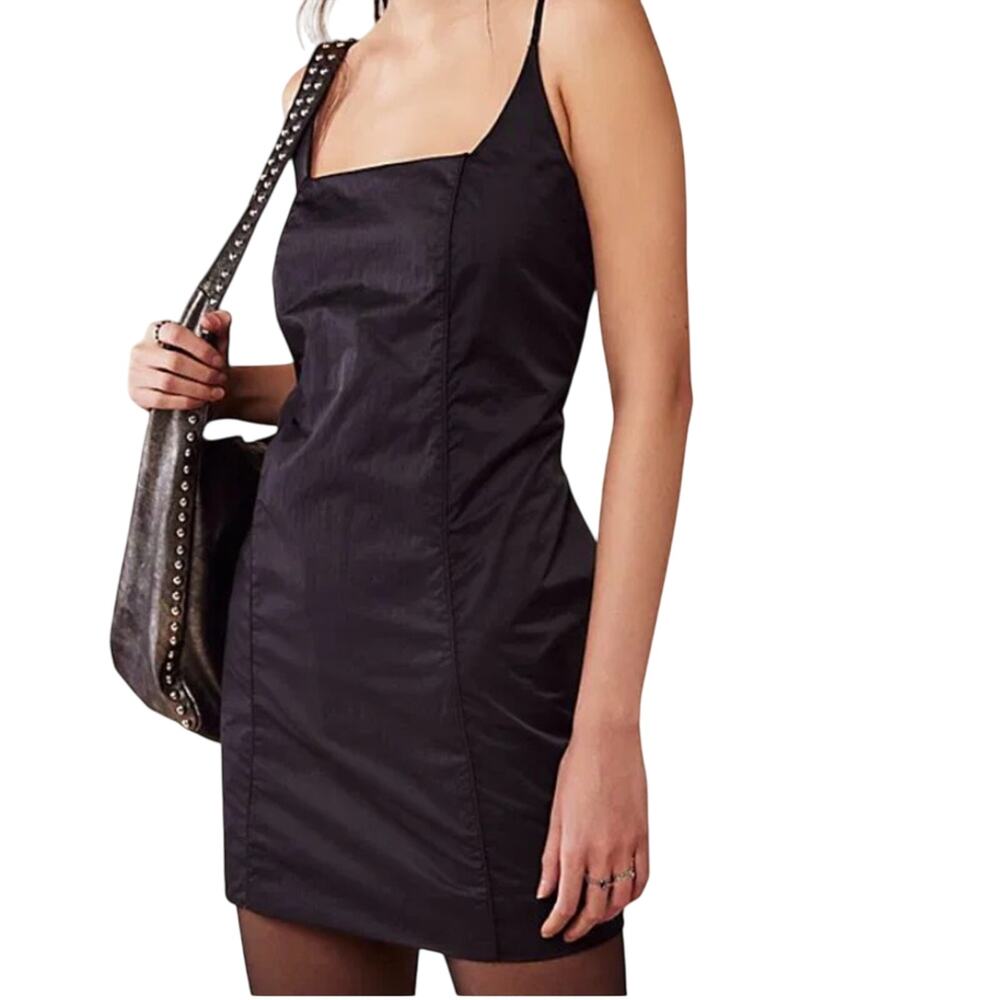NWT Free People Marissa Little Black Dress Size Large Minimalist NYE Chic